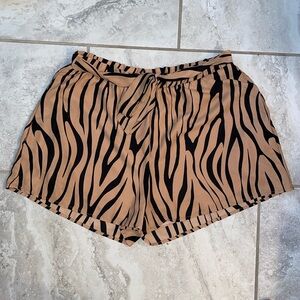 Tiger Print Shorts